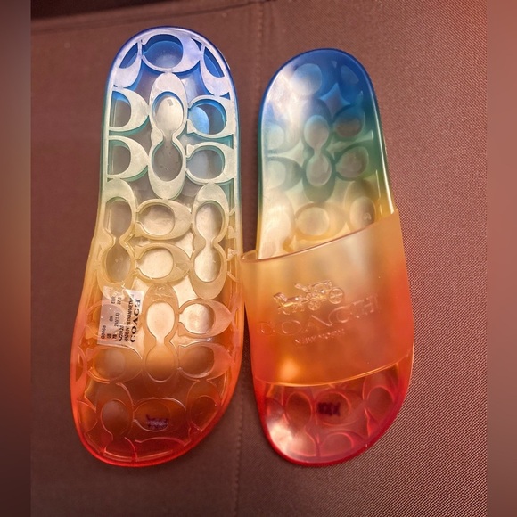NWOB Women’s Coach Ulyssa Rubber Slides Size 7 - Picture 6 of 11